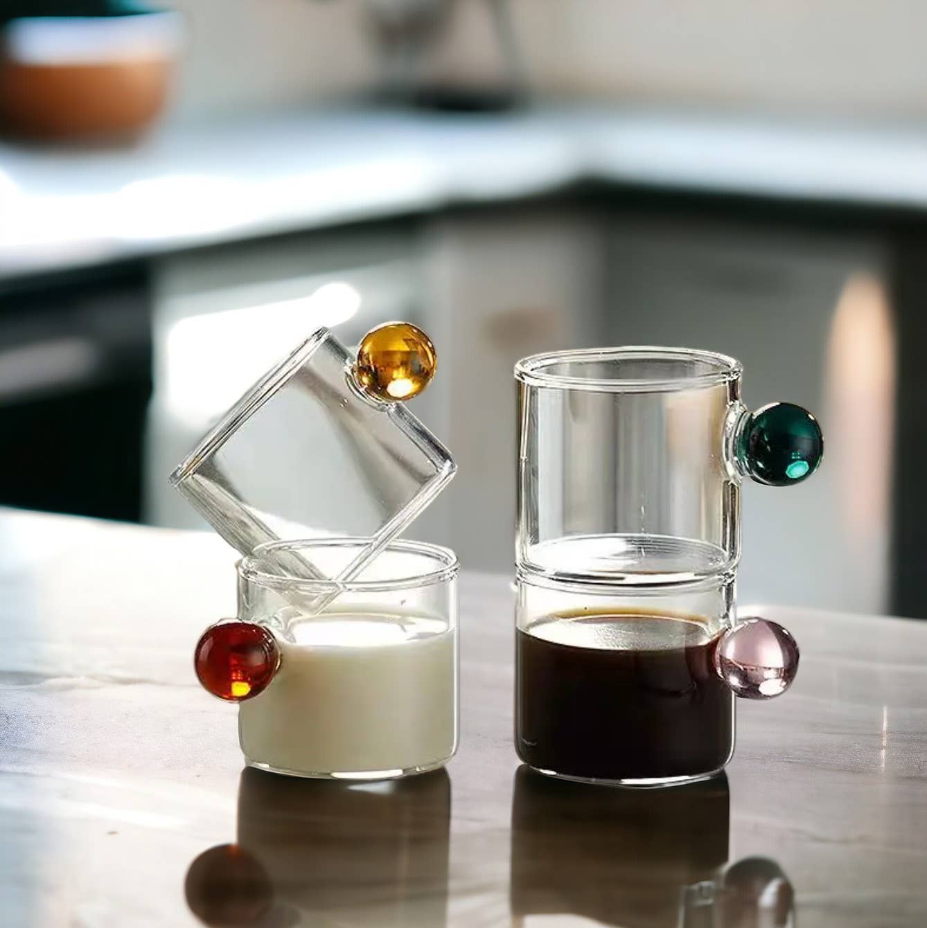 Bubble Glass Espresso Cups