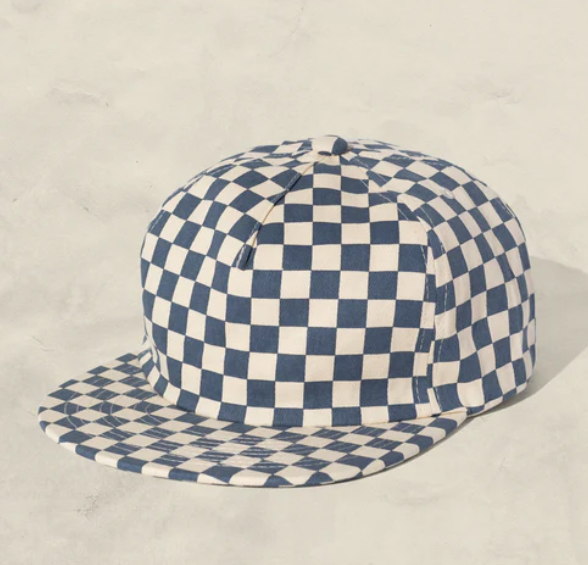 Checkered Twill Caps