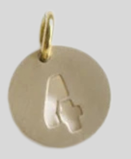 NUMBER BRASS CHARM