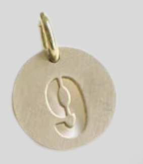 NUMBER BRASS CHARM