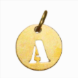 LETTER BRASS CHARM