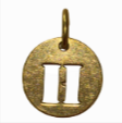 LETTER BRASS CHARM