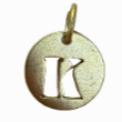LETTER BRASS CHARM