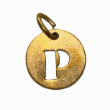 LETTER BRASS CHARM