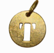 LETTER BRASS CHARM