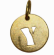 LETTER BRASS CHARM