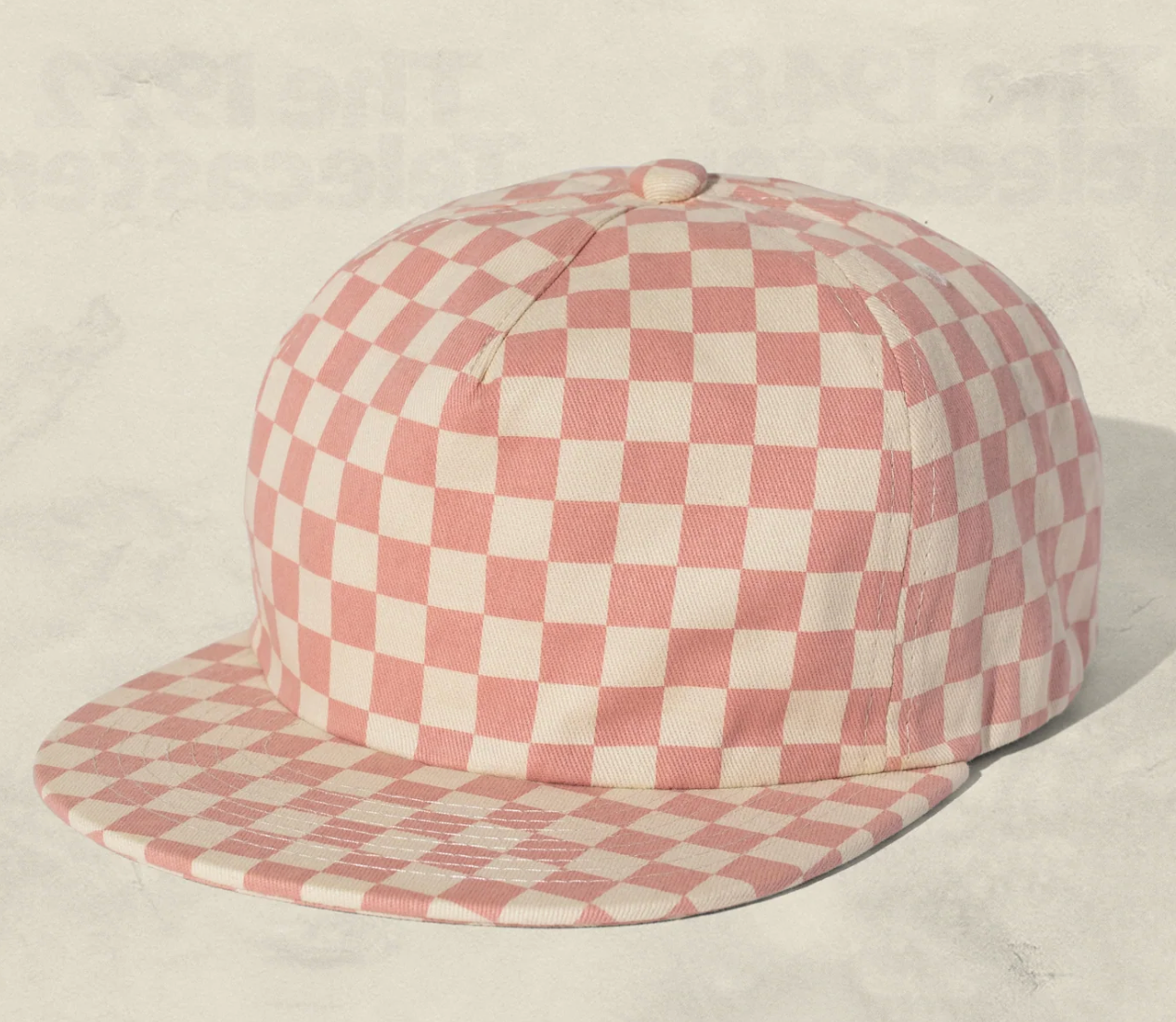 Kids Checkered Twill Caps