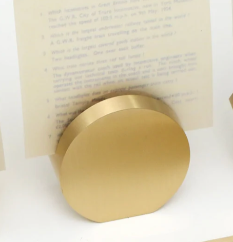BRASS CARD STAND