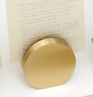 BRASS CARD STAND