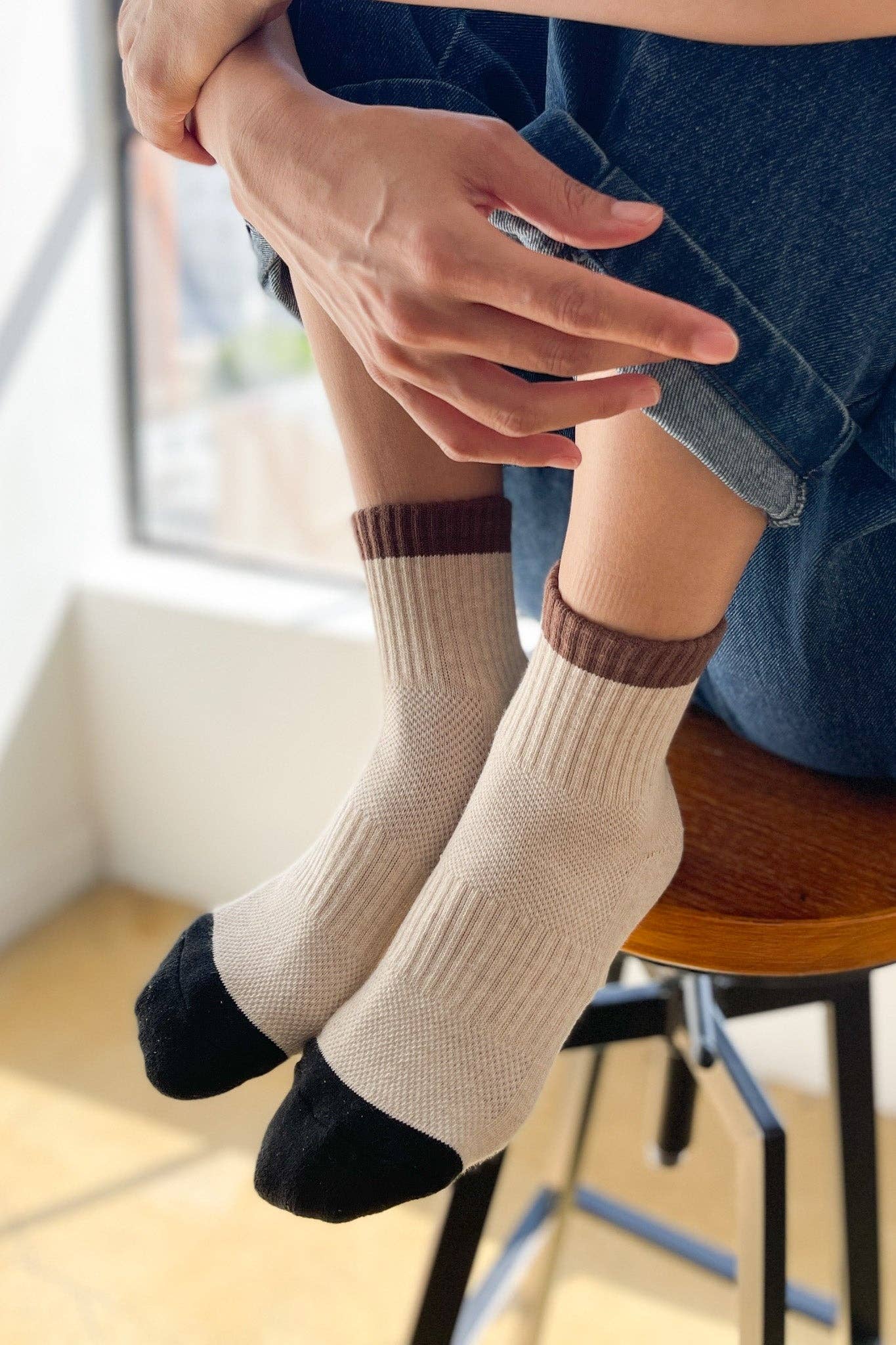 Color Block Girlfriend Socks