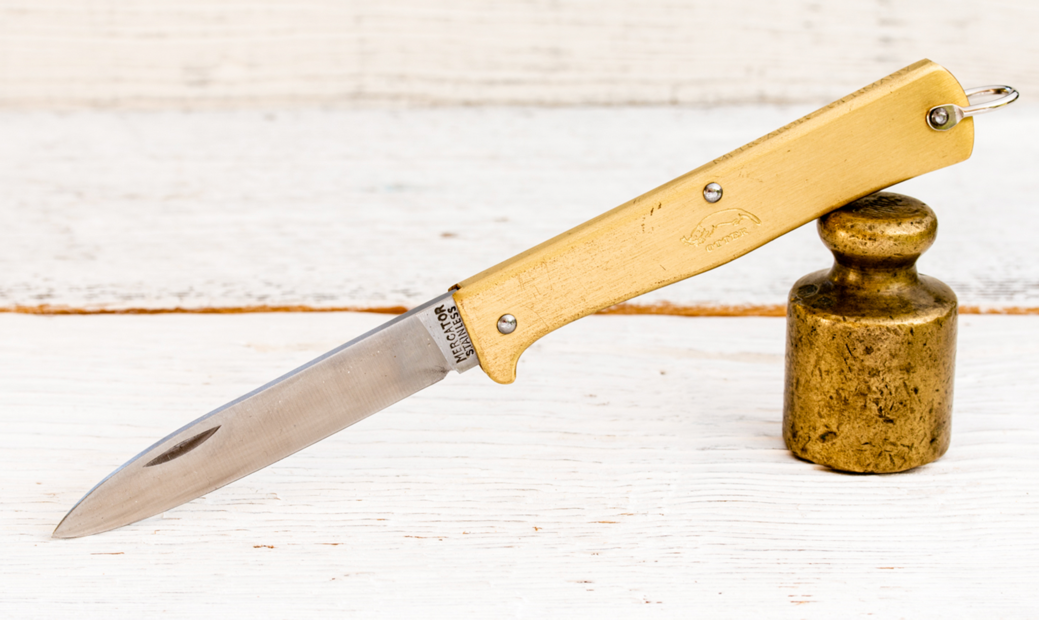Brass Otter Knife