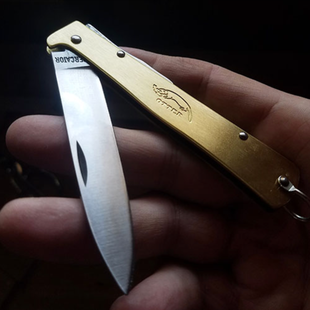 Brass Otter Knife
